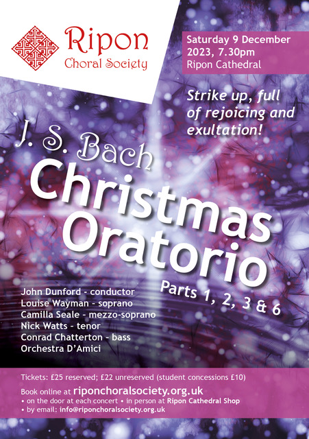 Bach Christmas Oratorio poster